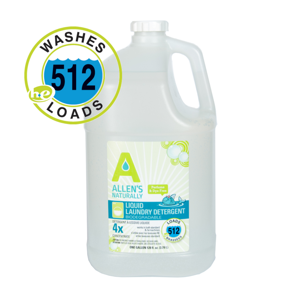 Natural Liquid Laundry & Cloth Diaper Detergent- 1 Gallon