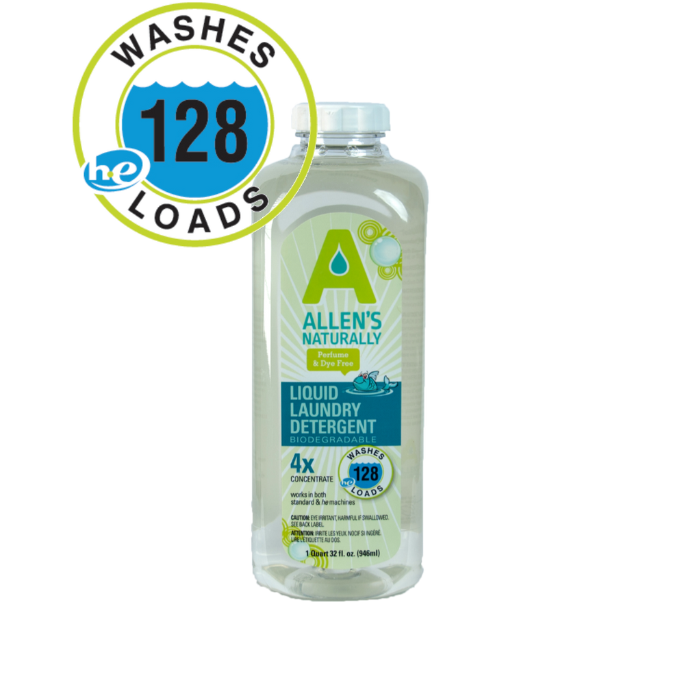 Natural Liquid Laundry & Cloth Diaper Detergent- 1 Quart