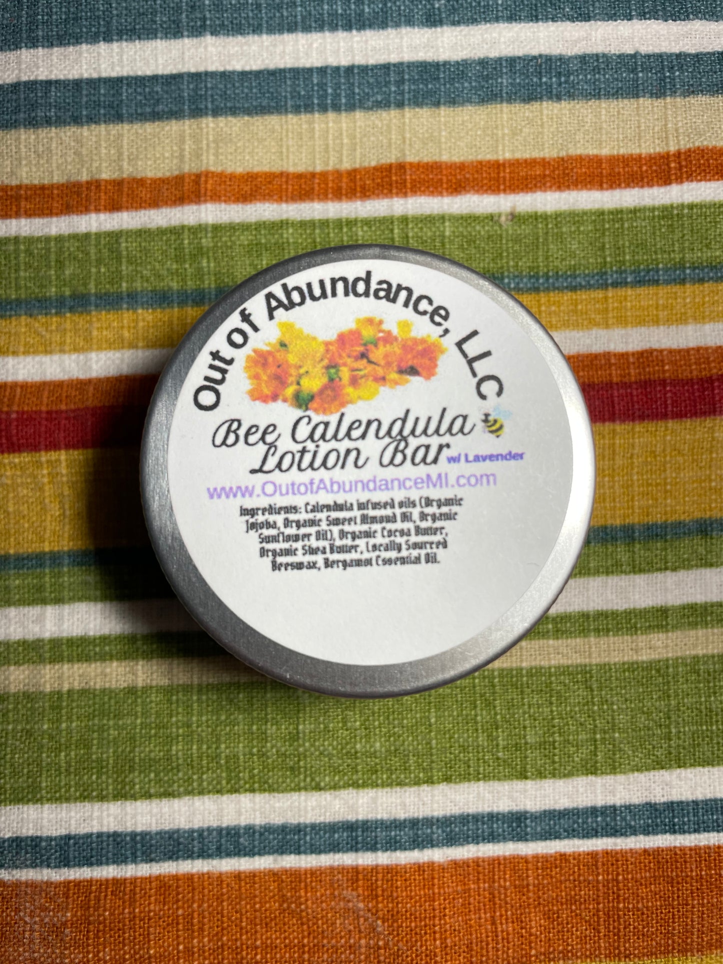 Bee Calendula Lotion Bar w/ Lavender
