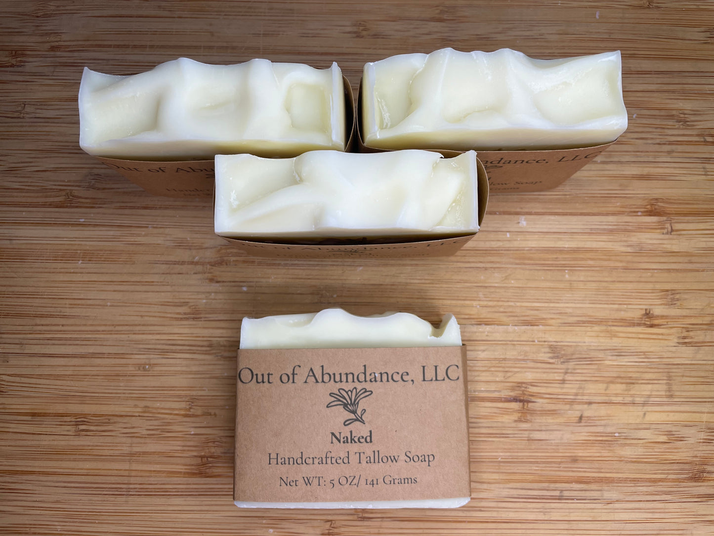 Naked Grass-Fed Tallow Soap Bar - Handcrafted