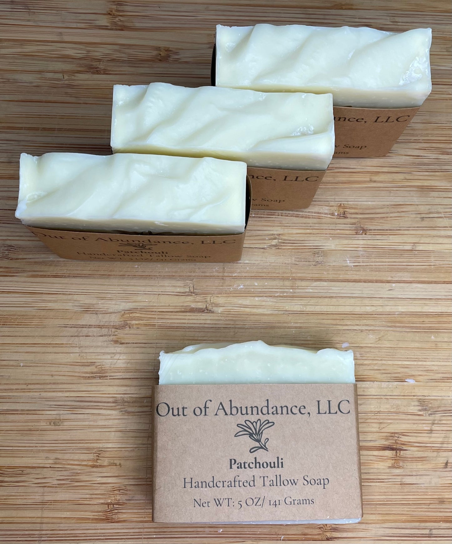 Patchouli Grass-Fed Tallow Soap Bar - Handcrafted