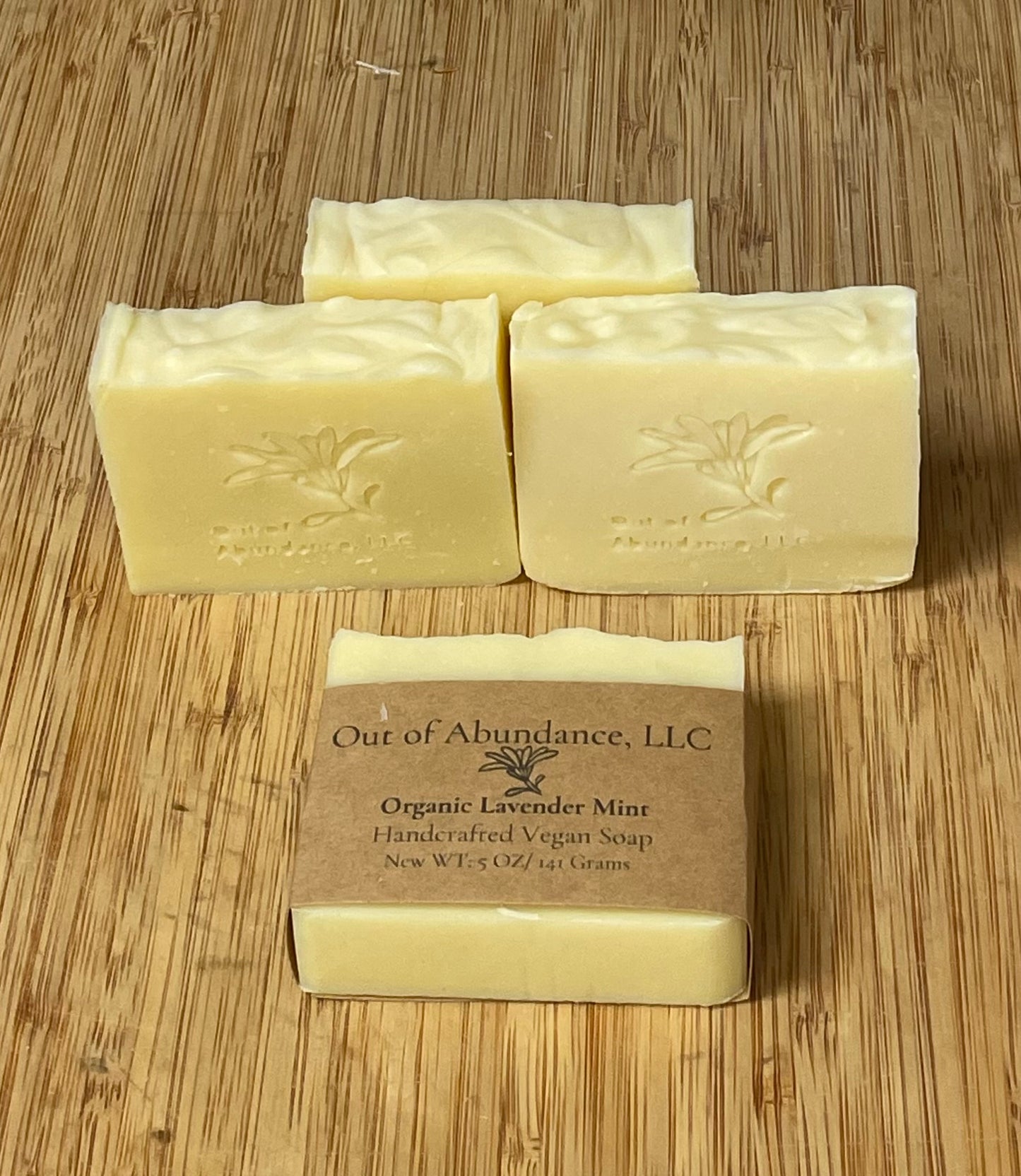 Organic Lavender Mint Vegan Soap Bar - Handcrafted