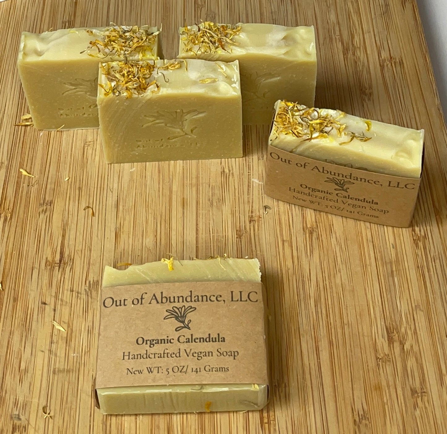Organic Calendula Vegan Soap Bar - Handcrafted