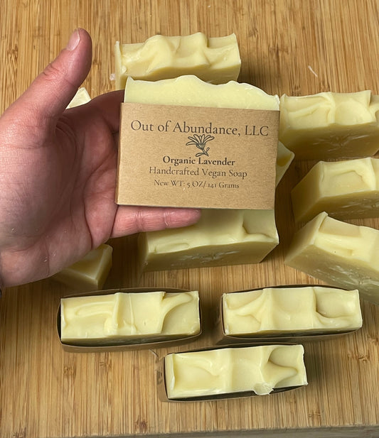 Organic Lavender Vegan Soap Bar - Handcrafted