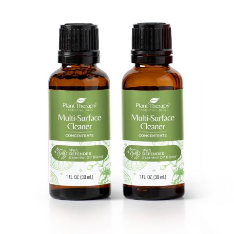 Multi-Surface Cleaner Concentrate w/ Defender Blend 30 mL 2-Pack & Green Bottle