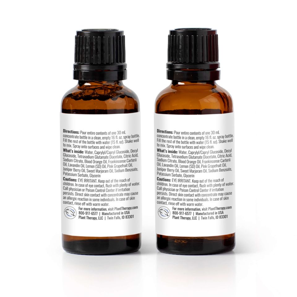Multi-Surface Cleaner Concentrate w/ Defender Blend 30 mL 2-Pack & Green Bottle