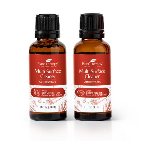 Multi-Surface Cleaner Concentrate w/ Germ Fighter Blend 30 mL 2-Pack & Orange Bottle