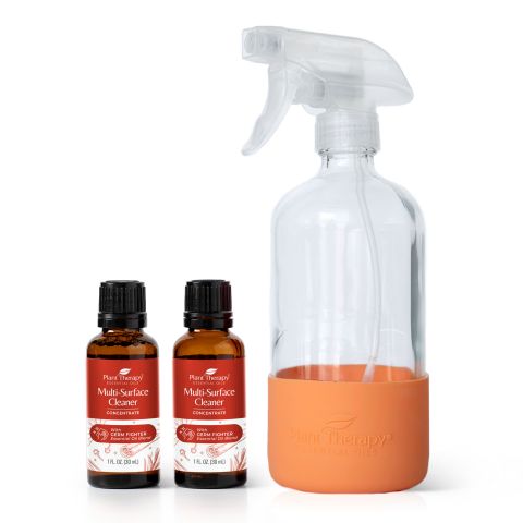 Multi-Surface Cleaner Concentrate w/ Germ Fighter Blend 30 mL 2-Pack & Orange Bottle