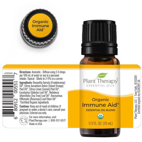 Organic Immune Aid Essential Oil Blend