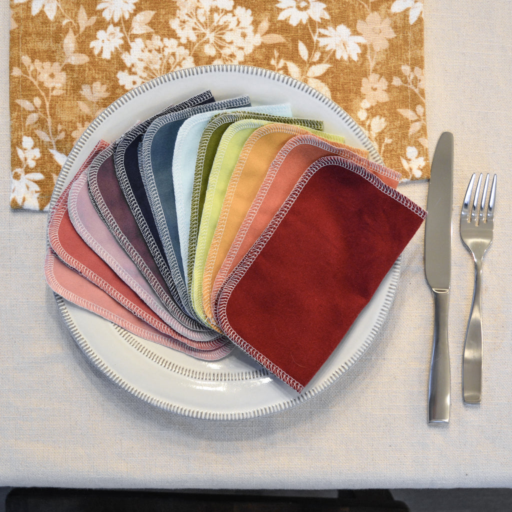 12 Cloth Napkins: Color Mixes