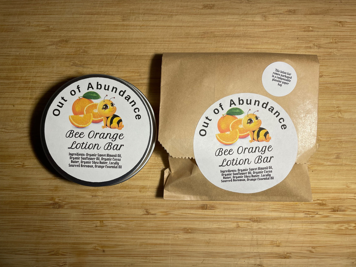 Bee Orange Lotion Bar