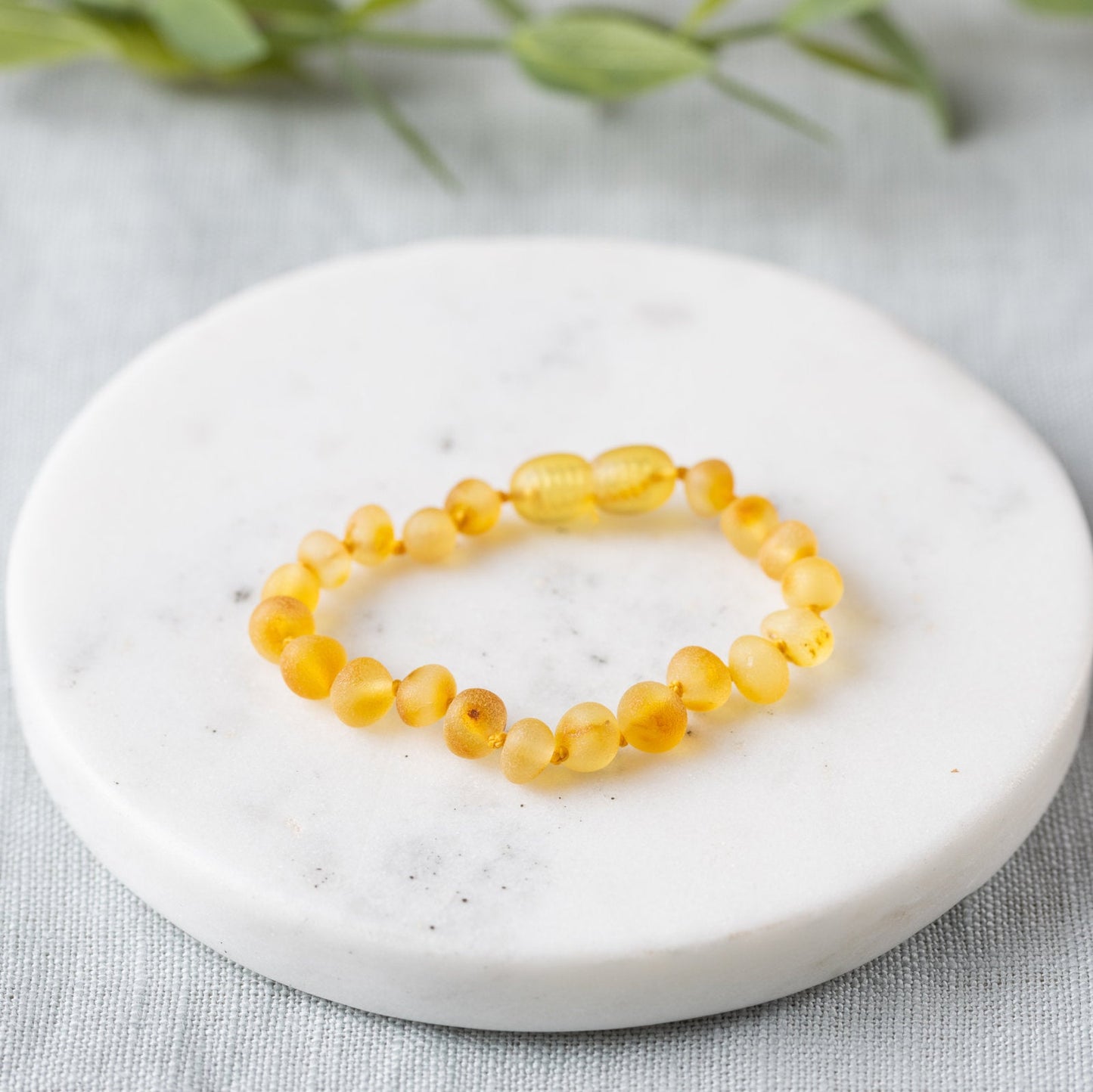 Raw Honey Baltic Amber Bracelet - Adult