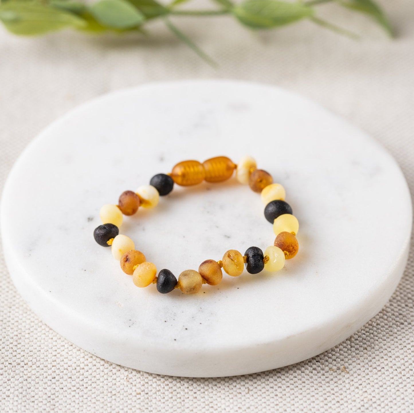 Raw Multi Baltic Amber Bracelet - Adult