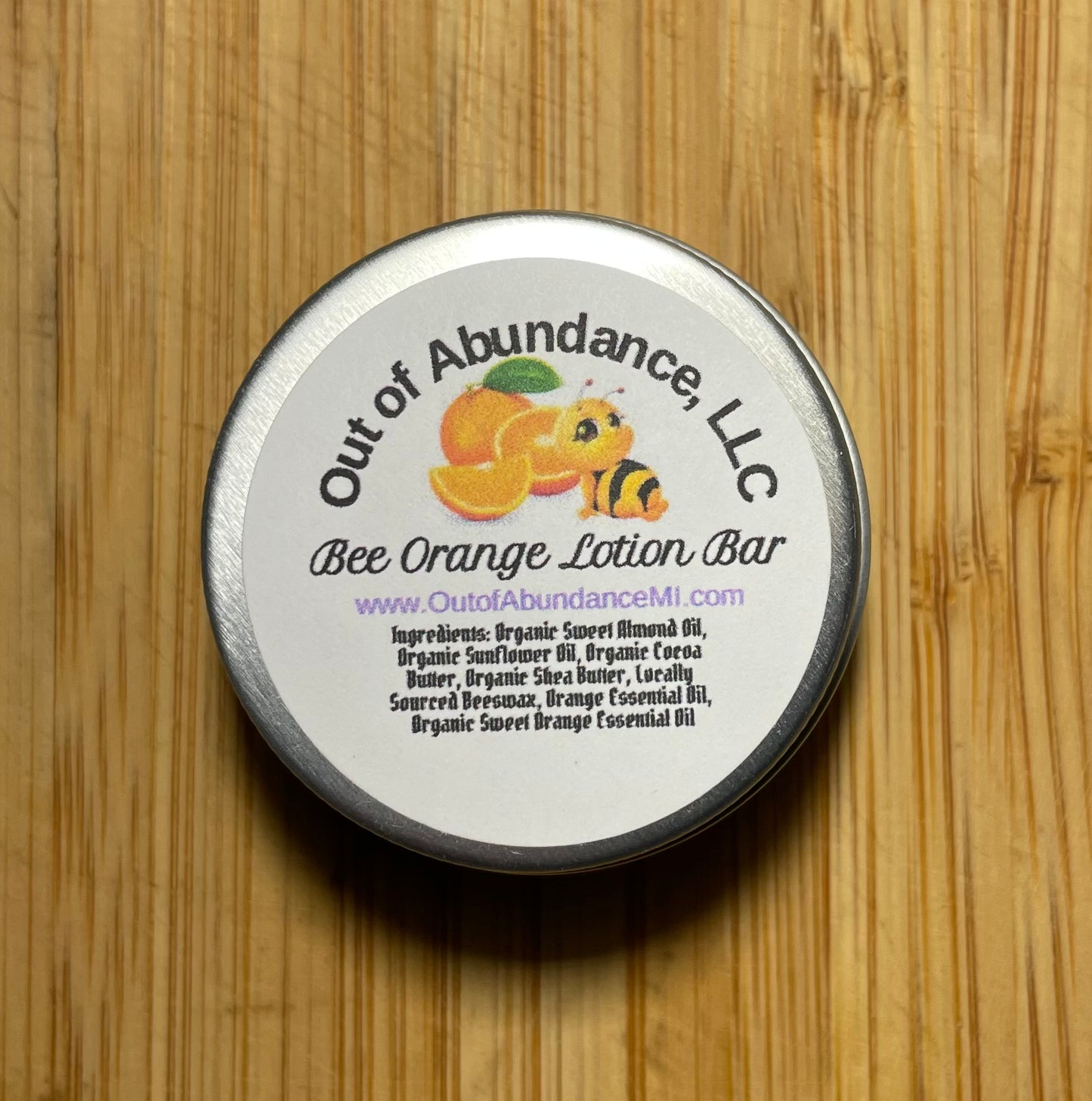 Bee Orange Lotion Bar