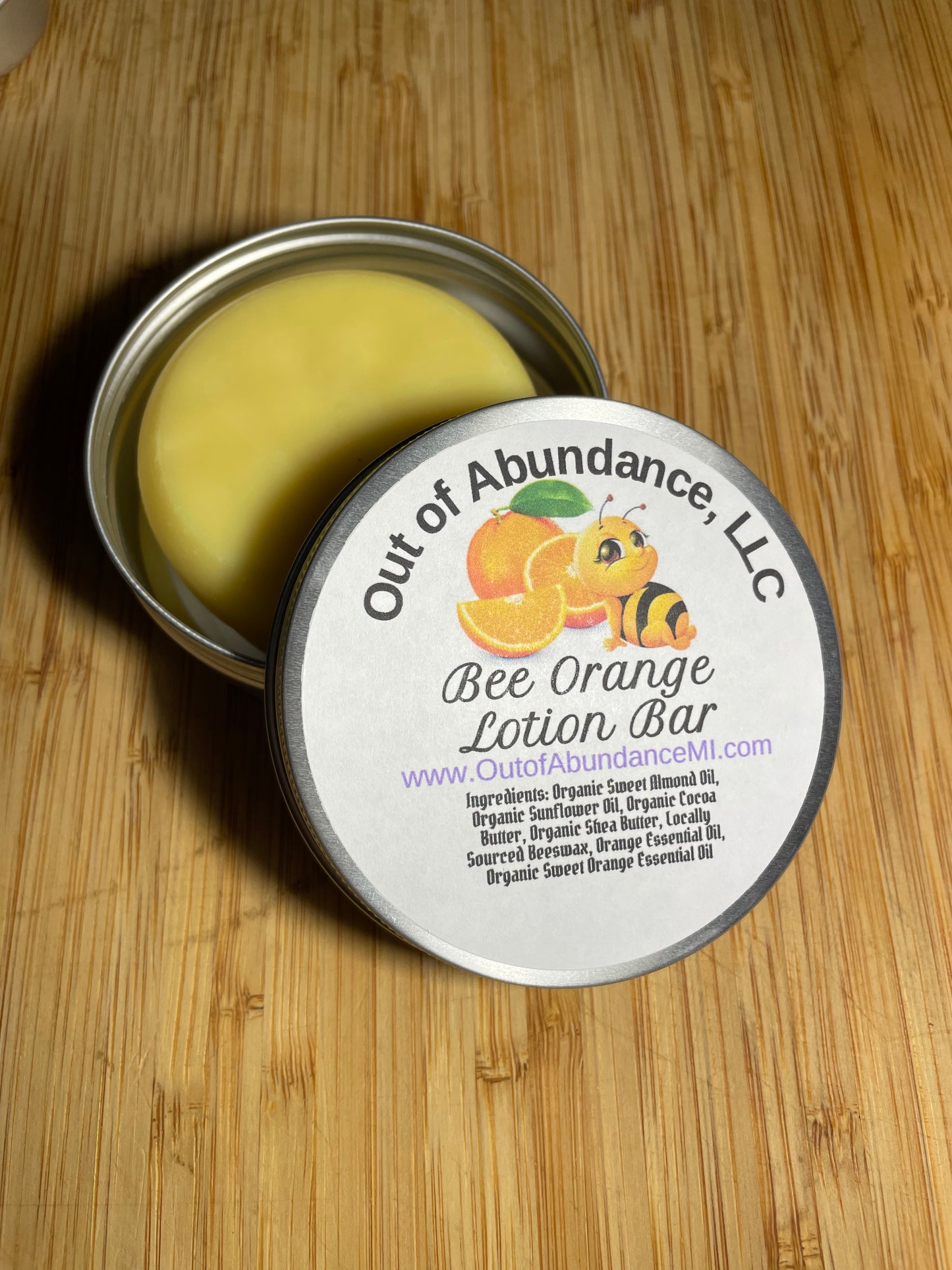 Bee Orange Lotion Bar