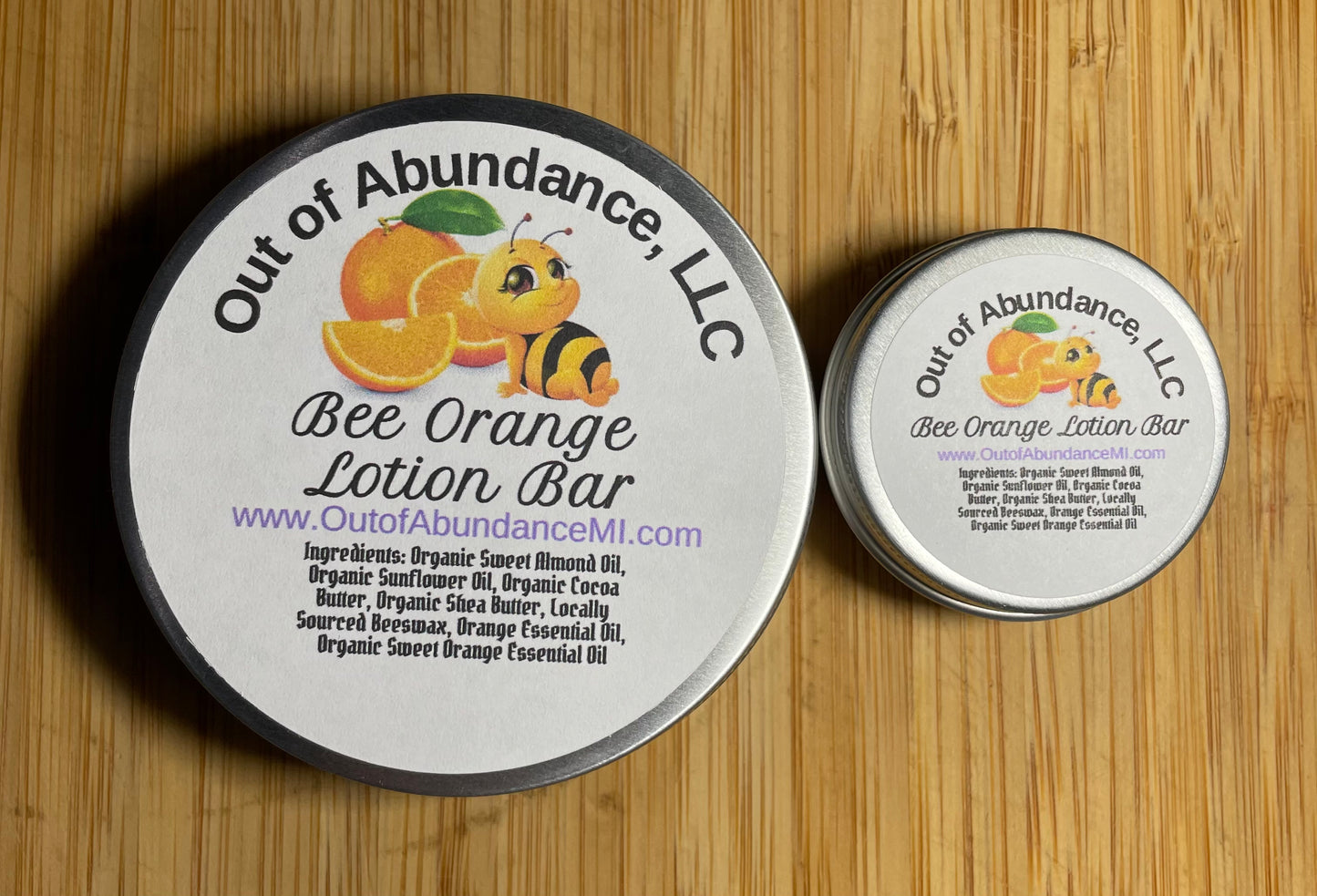 Bee Orange Lotion Bar